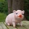 12.5" Realistic Pink Piglet Outdoor Garden Statue